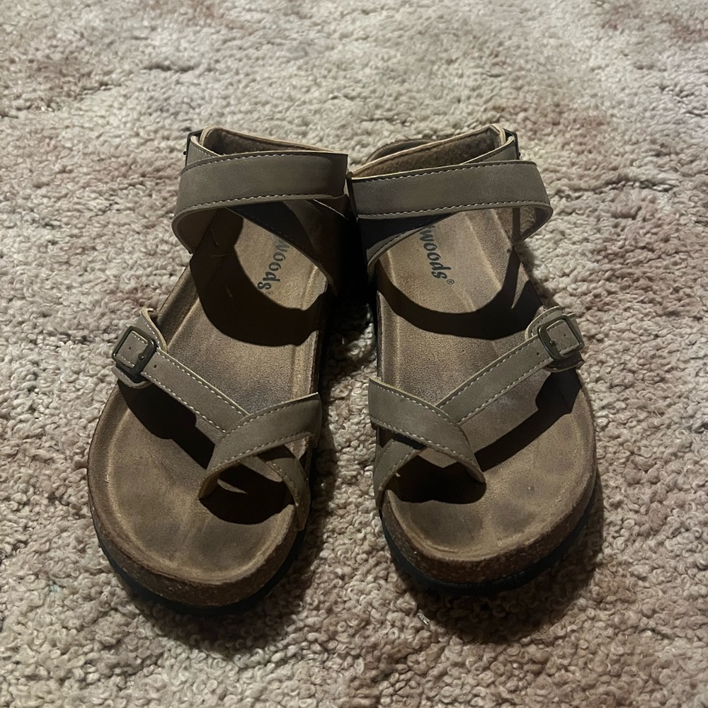 Outwoods Brown Strap Sandals